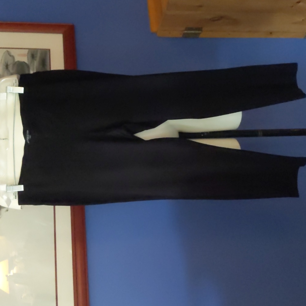 EILEEN FISHER BLACK SLIM PANTS PL